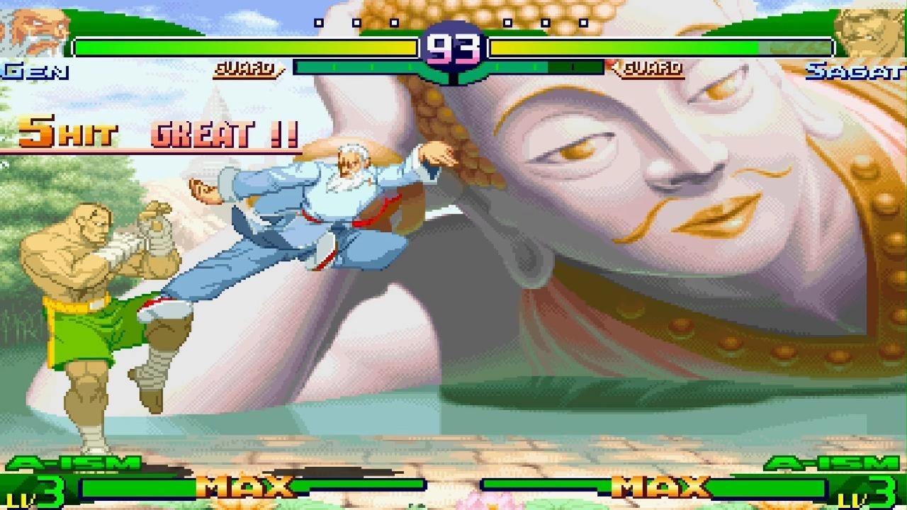 CAPCOM FIGHTING COLLECTION 2 Gen vs Sagat - YouTube