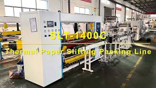 Automatic Thermal Paper Roll Slitting and Packing Line with 1 color Printer