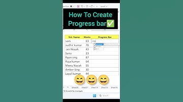 How to Add a Progress Bar in Excel | 1-Minute Quick Guide #excel #shorts