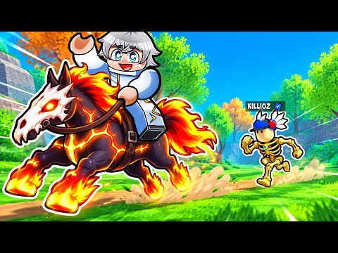 I'm Chasing the LIMITED OWNER HORSE from the Ride a Pet Halloween Update!
