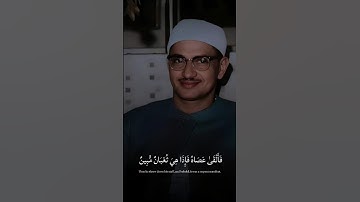 فَأَلْقَىٰ عَصَاهُ فَإِذَا هِيَ ثُعْبَانٌ | الشيخ محمد صديق المنشاوي | سورة الشعراء