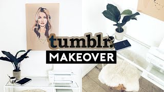 TUMBLR DESK MAKEOVER 2018! TRENDY & CHEAP | Nastazsa