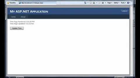 Lesson 24A - Using the AJAX Extensions in Web Forms