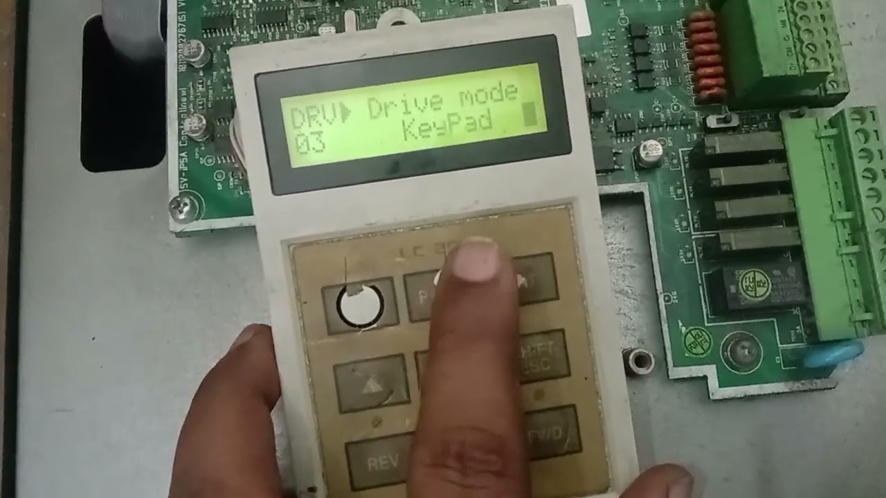 iS5/iP5A. How to Ls inverter/vfd/frequency Drive Keypad Operation/Running. How To parameter Setting