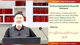 Risale-i Nur Sohbetleri - 18.03.2021 - Üç Aylarda Kudsî Meşguliyet