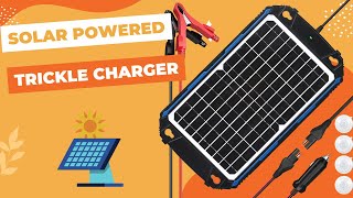 Suner Solar Power 12W 12V Battery Charger and Maintainer Unboxing