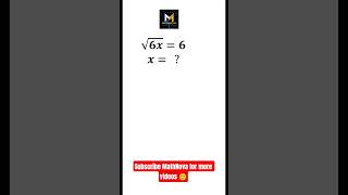 Square Root Equation Trick | Easy Math Puzzle Challenge #SquareRoot #mathnova