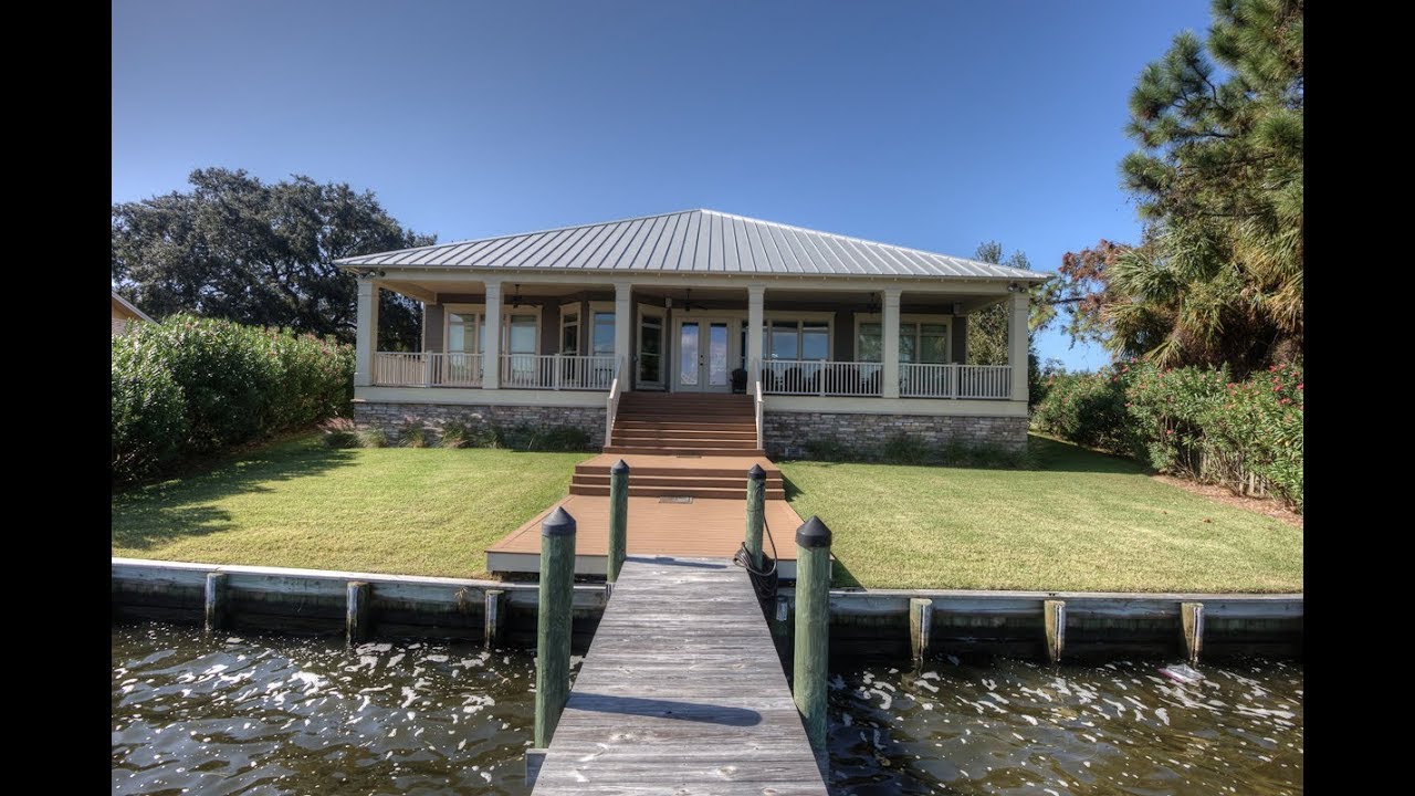Waterfront Home on Grand Lagoon Panama City Beach, Florida Real Estate For Sale YouTube