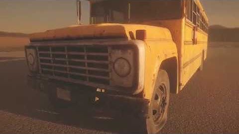 HQ Retro School Bus (rusted) | Unity