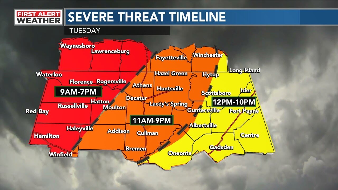 Tuesday is a 48 First Alert Weather Day due to the possibility of ...