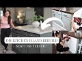 DIY kitchen island build | Renovating our home one DIY project at a time !