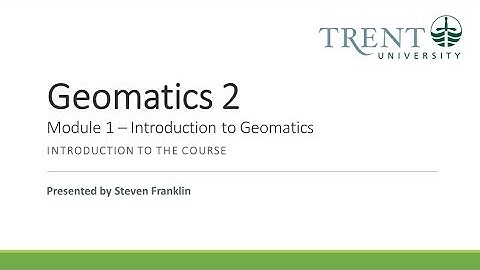 Geomatics 2