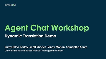 Agent Chat Workshop: Dynamic Translation Demo