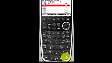 How to input a function and generate table on a Casio calculator