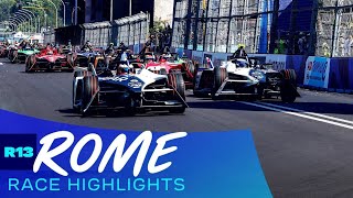 A MASSIVE Shunt \& Defensive Driving | 2023 Hankook Rome E-Prix - Race Highlights