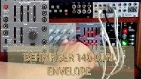 Behringer 140 dual envelope, analog synth, eurorack