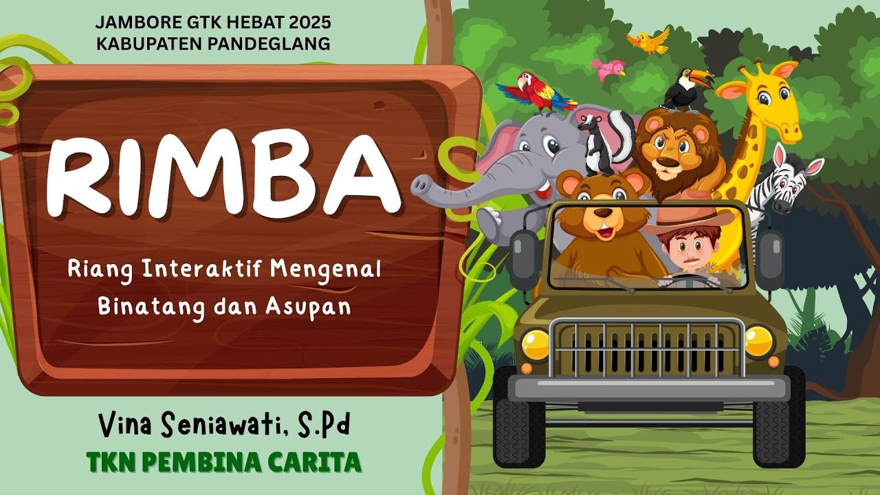 RIMBA (Riang Interaktif Mengenal Binatang & Asupan) - YouTube