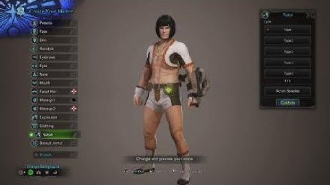Monster Hunter World Character Creation Bruno Bucciarati from Vento Aureo