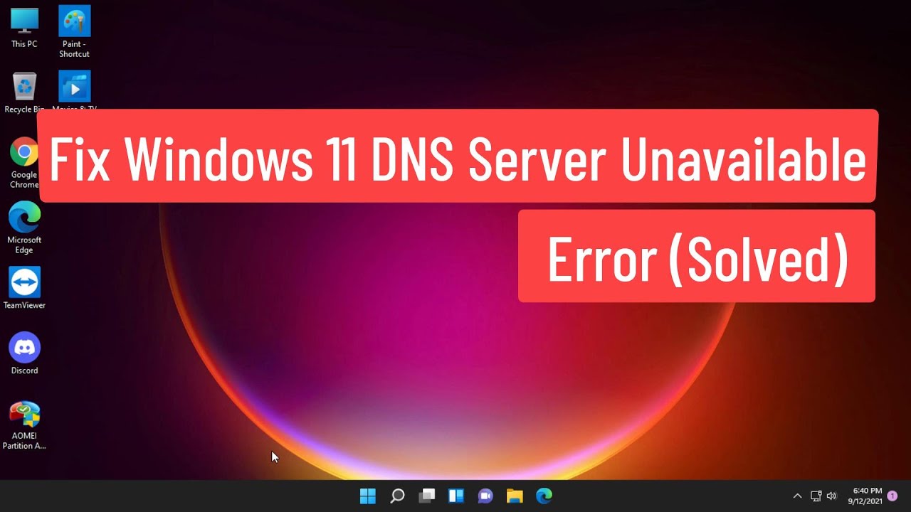 your dns server might be unavailable คือ  2022 New  Fix Windows 11 DNS Server Unavailable \u0026 DNS Server Might Be Unavailable Error (Solved)