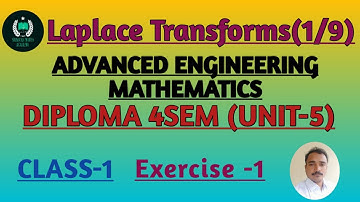 Laplace Transforms|| Diploma 4Sem|| class-1|| @SRINIVASMATHS #maths