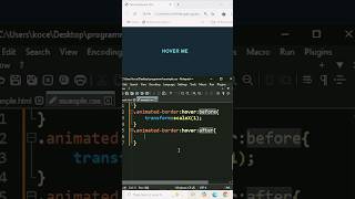 Border animated with Hover.