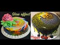 Glass effect cake and tiger print cake live cake decorating class  live cake decoration class