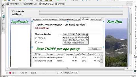 Sea-Side Fun Run - ADO DB Application for SA Delphi IT Schools Part 9/9