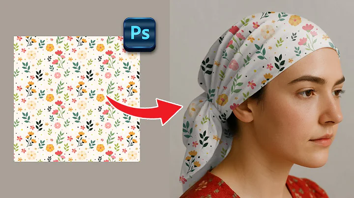 Step by step tutorial   Apply design on subject   Adobe Photoshop Tutorial   scarf mockup tutorial