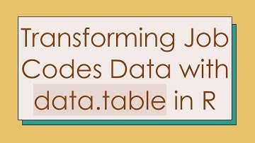 Transforming Job Codes Data with data.table in R