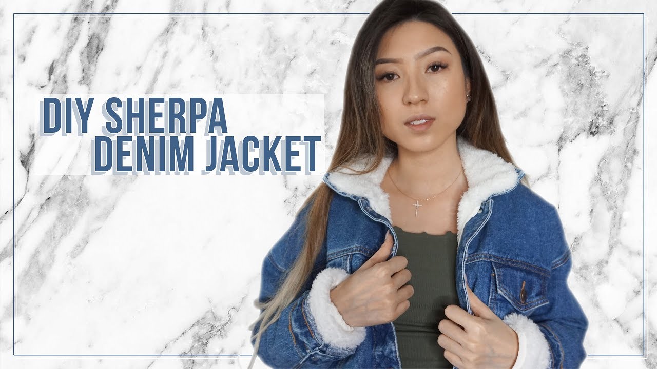 diy sherpa denim jacket