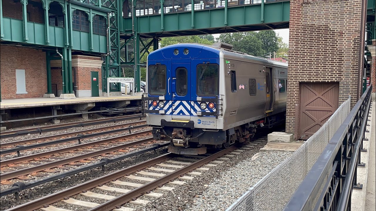 [4K] MetroNorth Hudson Line Trains HastingsonHudson YouTube