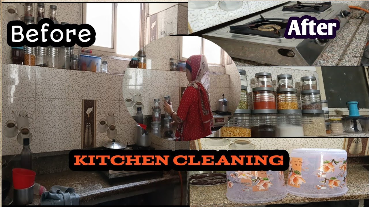 My kitchen cleaning  vlog Il mubasira Pathan ll