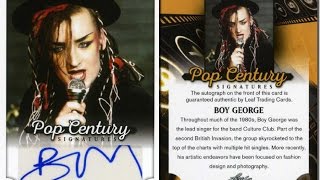 BOY GEORGE Hand Signed Pop Century Leaf Trading Card - UACC RD 289