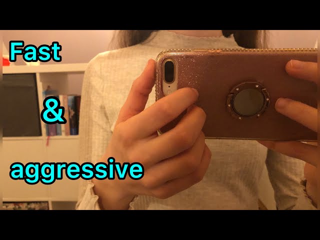 ASMR | FAST & AGGRESSIVE IPhone tapping (+ some book sounds 📕) ⚡️