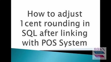 GST40- 1 cent rounding adjustment by system /adjust manually