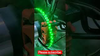 Car wheels LED light work time making video. Thanks for watching. #shortvideo #youtube #carlover #bd