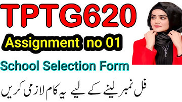 TPTG620 assignment 1|tptg620 assignment 1 2024|TPTG620 School Selection Form for Teaching Practice