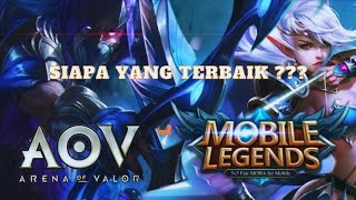 PERBEDAAN SUARA HERO MOBILE LEGENDS VS AOV I MANA YANG LEBIH KEREN #mlbb #voice #arenaofvalor