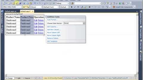 Code for Edit Update Delete in Gridview using ASP.Net and MySQL