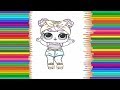 L.O.L. Surprise. Раскраска куклы ЛОЛ ДОН или coloring LOL DAWN