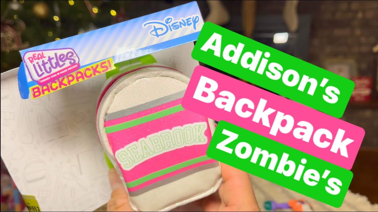 disney zombies mini backpack #DISNEY Zombies 3 Addison’s SEABROOK Backpack by Real Littles 6 Surprises!