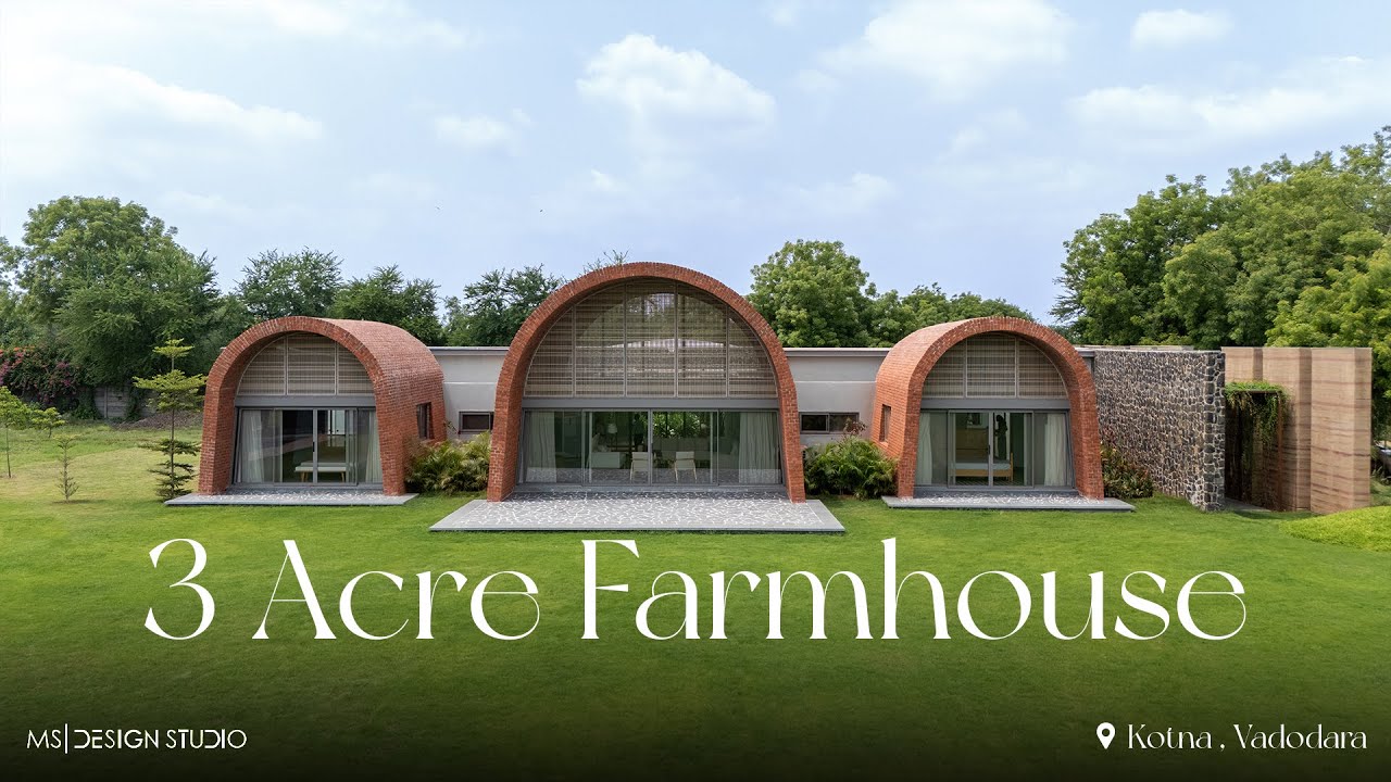 3 Acre Sustainable Farmhouse in Vadodara | Vernacular Architecture & Eco-Friendly Design