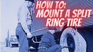 How To Mount a Tire on a Vintage Truck Split Ring Rim! Two Piece Wheel Shenanigans...