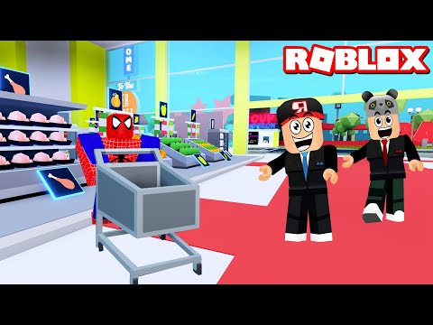 Market Kur ve Müşterilerden Para Kazan!! - Panda ile Roblox My Supermarket