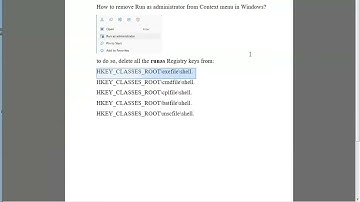 Remove Run as administrator from Context menu in Windows