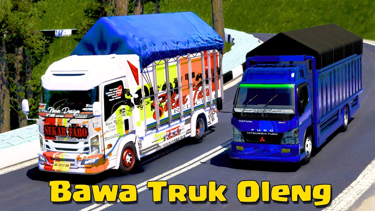 BAWA TRUK OLENG KE JAKARTA MUATAN BUAH DAN BAWANG DI ETS 2