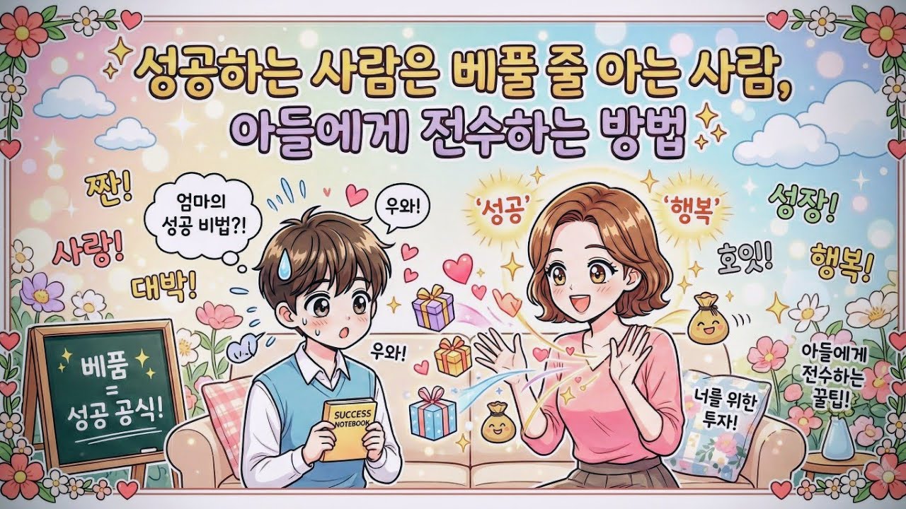 성공하는 사람은 베풀줄 아는 사람, 아들에게 전수하는 방법 #부모교육 #아들육아 #아들대화법 #아들맘 #육아꿀팁 #자녀교육 #엄마의말공부