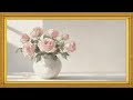 Soft Pink Roses 🌸 4K Minimal Art | Calm Aesthetic Screensaver (4 Hours)