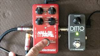 tc electronic Hall Of Fame Reverb Bass Test (Stereo mode,Tapping Style)