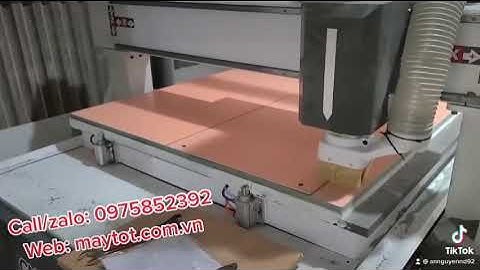 Vận hành CNC 1 đầu Shanglong 1325 tại Quốc Oai - HN... Hệ thống hút chân ko, bơm dầu tự động...